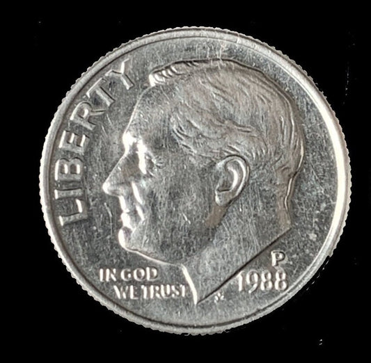 1988 P Roosevelt Dime - Excellent Condition
