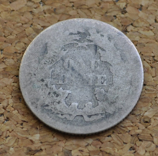 1875 Seated Liberty Dime - 1875 Silver Dime / 1875 Liberty Seated Dime - US