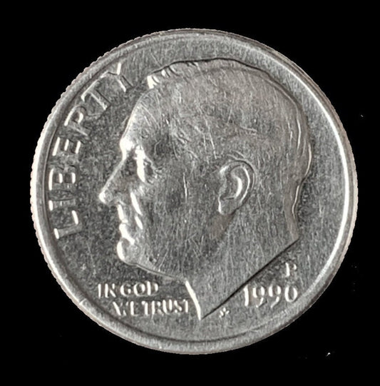 1990 P Roosevelt Dime - Excellent Condition