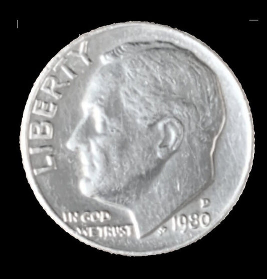 1980 D Roosevelt Dime - Excellent Condition