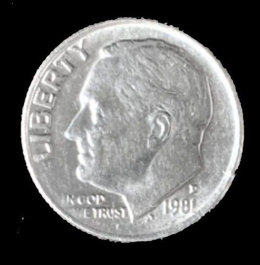 1981 D Roosevelt Dime - Excellent Condition