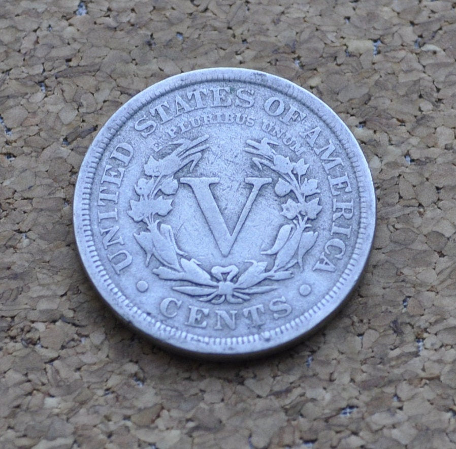 1907 Liberty Head Nickel - 1907 V Nickel - G to F (Good to Fine) Grade / Condition - Liberty Nickel 1907 Nickel - Choose by Grade Level