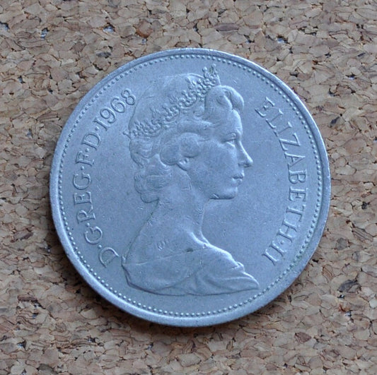 1960's-1970's Ten Pence Great Britain - Queen Elizabeth - Great Condition - Great for Birthdays, Jewelry, buttons, crafts or collections