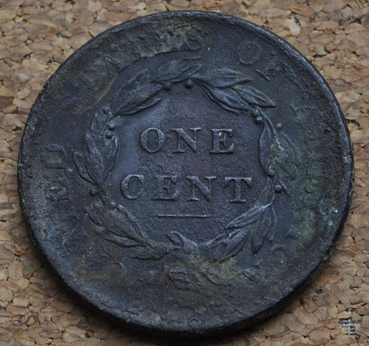 1820 Matron Head Large Cent Large Date - Cull / Corrosion - US Large Cent - 1820 Coronet Liberty Head Cent - 1820 Large Date Variety