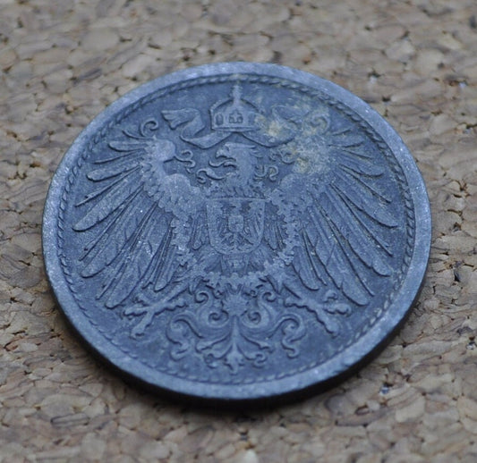 1917 German 10 Pfennig Deutsches Reich - Great condition - Second Reich of Germany 1917 - WWI Era German Coin - Ten Pfennig 1917