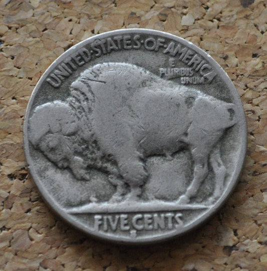 1929-S Buffalo Nickel - VG-F (Very Good to Fine) - Clear Date - San Francisco Mint - 1929 S Nickel - Vintage US Coin