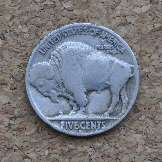 1916-D Buffalo Nickel - Better Date - VG (Very Good) Condition - Denver Mint - 1916 D Buffalo Indian Head Nickel 1916D