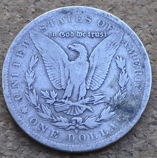 1884-S Morgan Silver Dollar - VG (Very Good) Grade / Condition & Great Detail - Semi-Key Date - San Francisco Mint - 1884-S Morgan