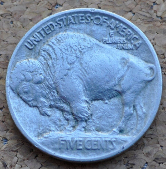 1913 Buffalo Nickel Type 1 - XF (Extremely Fine) Grade / Condition - First Year Made - 1913 Indian Head Nickel Type One / Type I