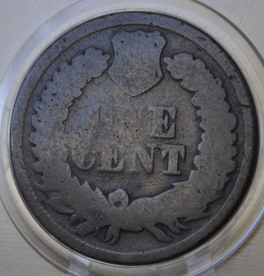 1869 Indian Head Cent - Cull Grade (Worn) - Key Date, Rarest of the 1860's - 1869 Penny Indian Head Penny 1869