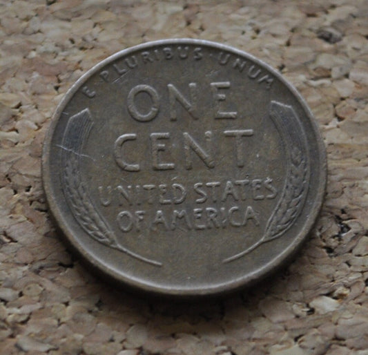 1950 S Wheat Penny - VF-AU (Very Fine to About Uncirculated) Grade / Condition - San Francisco Mint - Wheat Ear Cent 1950S Wheat Back