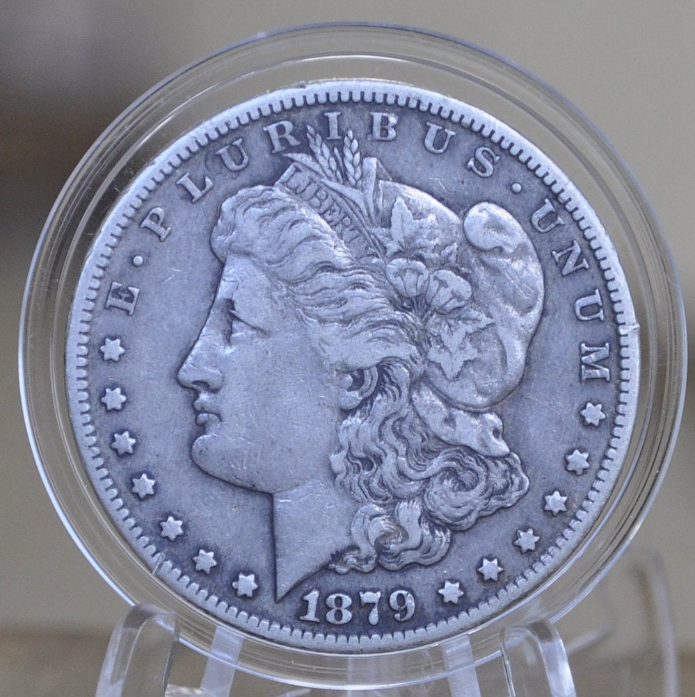 1879 CC Morgan Silver Dollar - VF-30 (Very Fine / VF30) Grade, Condition - Carson City Mint - 1879-CC Morgan Dollar - 1879CC - Rare Key Date