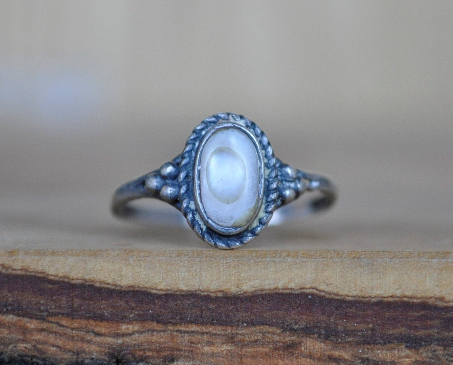 Antique Sterling Silver Ring - Size 6 Ring Size 6 (16.5 MM Band 