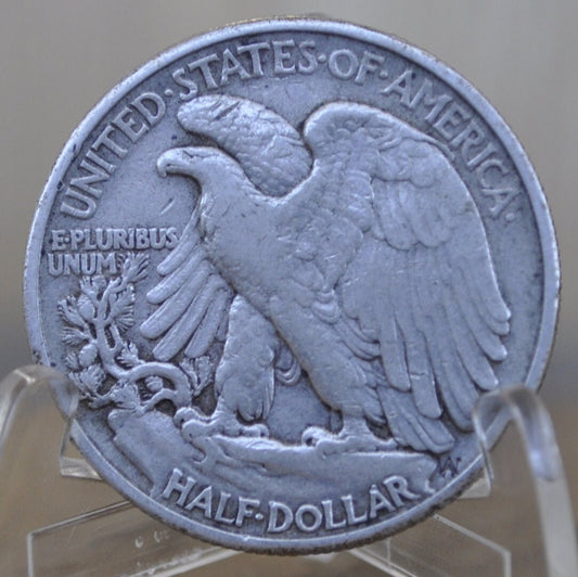 1940 Walking Liberty Silver Half Dollar - F-VF (Fine to Very Fine) Grade / Condition - Philadelphia Mint - 1940P WLH 1940-P Walking Liberty