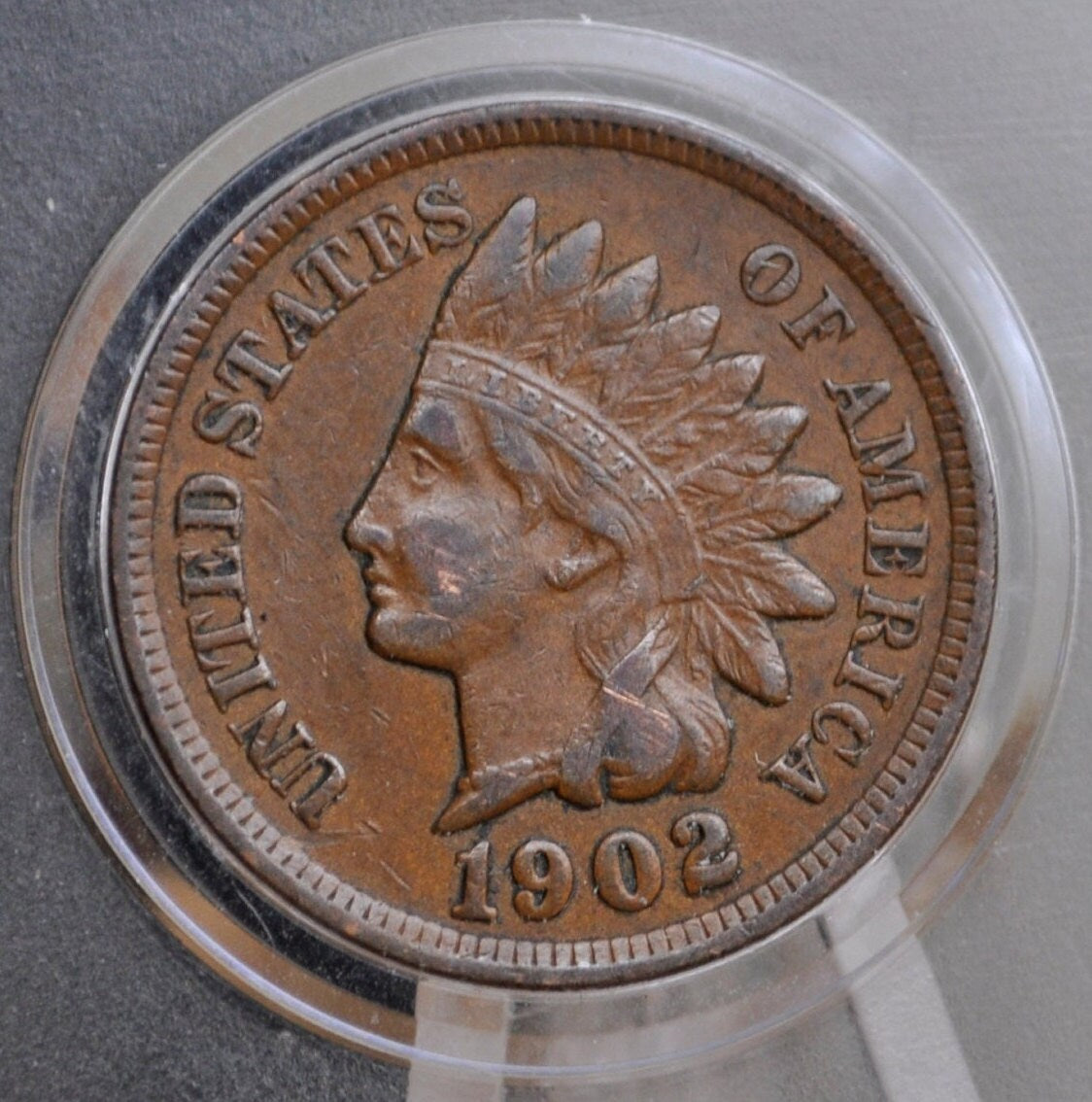 1902 Indian Head Penny - VF (Very Fine) Grade / Condition - Great Detail - 1900 Indian Head Cent - Cent 1900 Penny