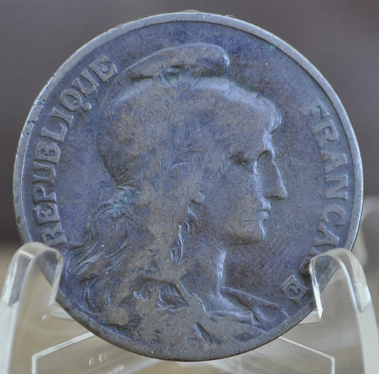 1901 French 10 Centimes Coin - Great Condition - 1901 Ten Centimes France 1901 10 Centimes France Coin - Beautiful Coin, Higher Grade