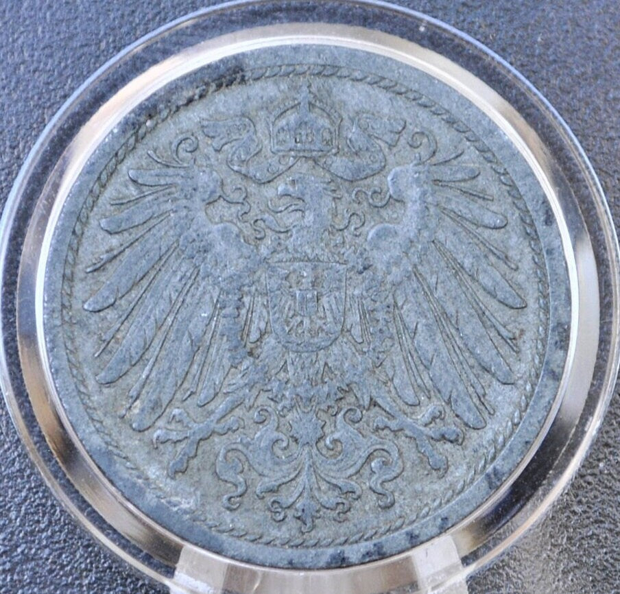 1918 German 10 Pfennig Deutsches Reich - Great condition - Second Reich of Germany 1918 - WWI Era German Coin - Ten Pfennig 1918