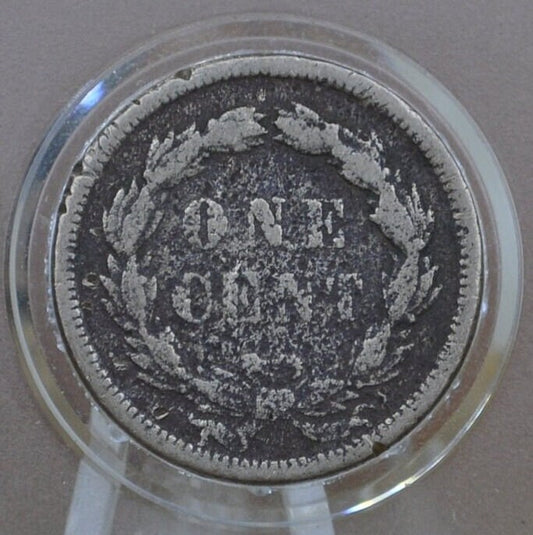 1859 Indian Head Penny - Cull Grade / Condition - First year of production - Necessary addition to a collection - 1859 Indian Cent Head 1859