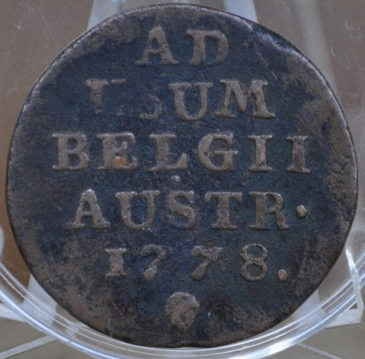 1778 Netherlands Liard Coin - Austrian Empire Two Liard Coin Colonial Era Coin - 1700s Coins - Maria Theresa - 1778 Coin Netherlands