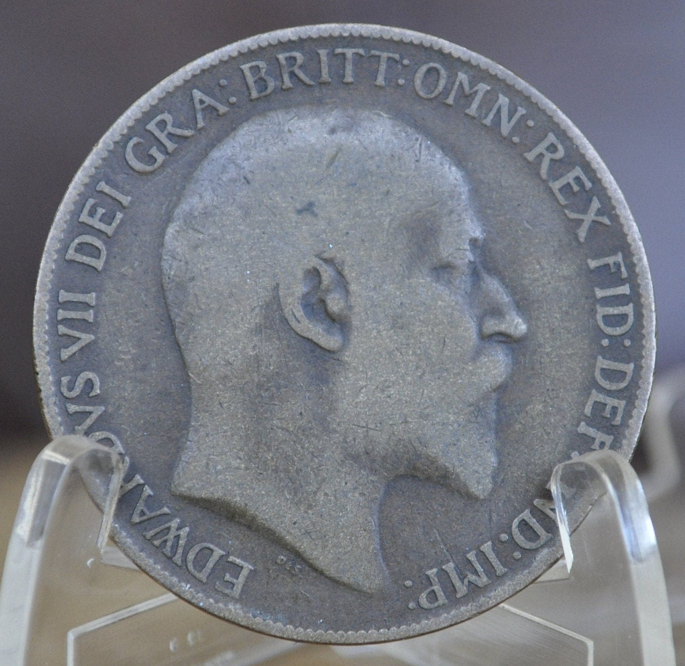 1911 Great Britain One Penny - F (Fine) Condition - UK Large Penny 1911 - King George 1 Penny - Bronze - UK penny 1911