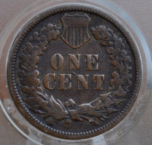 1899 Indian Head Penny - Good Date - VG-F (Very Good to Fine) Grade / Condition - Indian Head Cent 1899