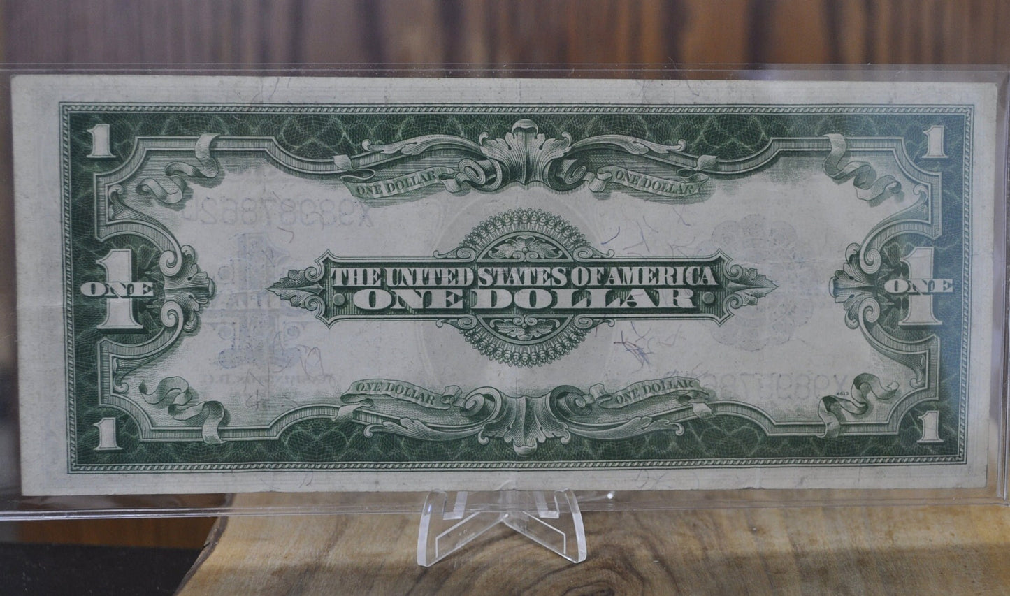 1923 Silver Certificate Large Note 1 Dollar Bill - XF (Extremely Fine) - Blue Seal - 1923 One Dollar Silver Cert - Fr.237 - Speelman / White
