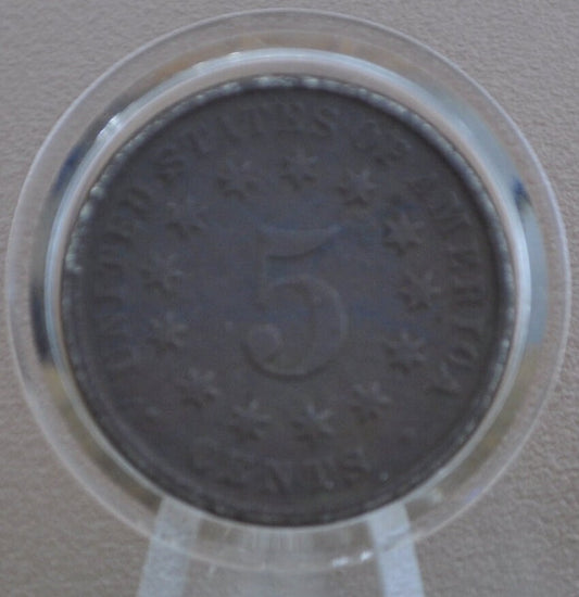 1882 Shield Nickel - VF (Very Fine) Details with Corrosion Issues - 1882 Nickel - Shield Type Nickel 1800's - Shield Nickels