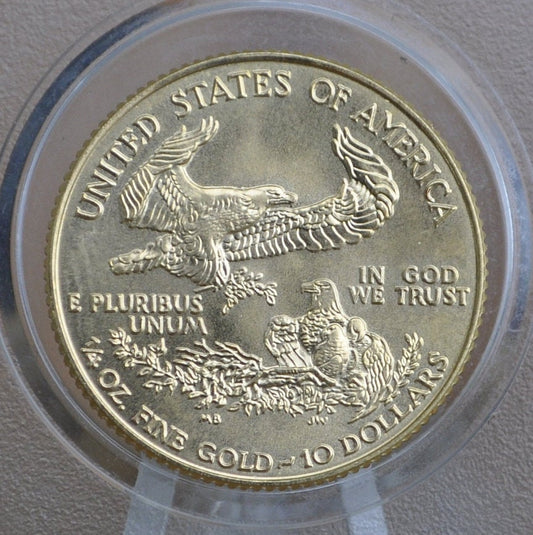 1/4 Ounce 1999 American Eagle Gold Coin - Gold Quarter Ounce 10 Dollar - American Eagle Gold Bullion 1999 Quarter Ounce