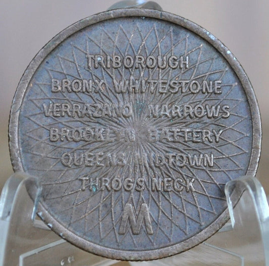 Triborough Bridge and Tunnel Authority Token - New York City Transit Tokens - Queens, Brooklyn, Midtown, Bronx - Vintage NYC Tokens