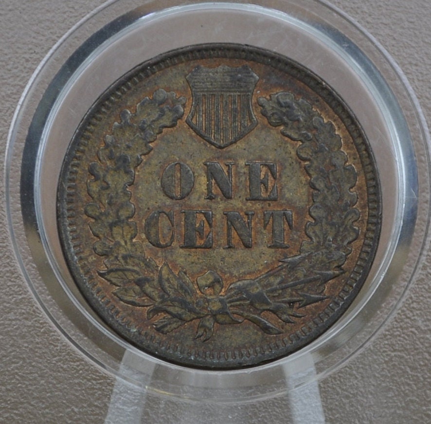 1901 Indian Head Penny - AU (About Uncirculated) Grade / Condition - Great Detail 1901 Indian Head Cent 1901 Penny, High Grade, Mint Luster