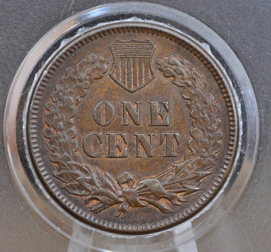 1893 Indian Head Penny - AU (About Uncirculated) Grade / Condition - Indian Head Cent 1893 US One Cent - Indian Head Pennies, Mint Luster