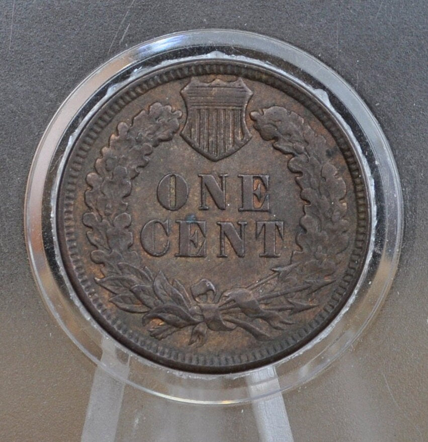 1896 Indian Head Penny - AU (About Uncirculated) Grade / Condition, AU55 - Indian Head Cent 1896 - Mint Luster, High Grade