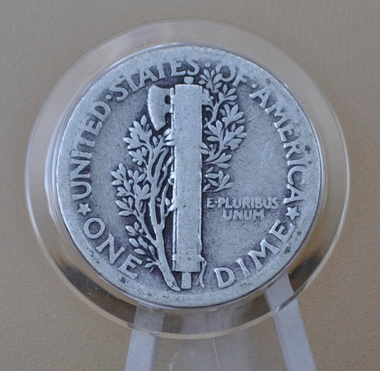 1917 Mercury Dime - AG-G (About Good to Good) - Philadelphia Mint - 1917 P Mercury Dime - Silver Dimes