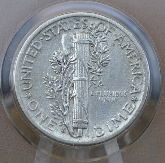 1940-S Mercury Silver Dime - XF-AU (Extremely Fine +) Grade / Condition - 1940 S Silver Dime 1940 S Winged Liberty Head Dime 1940 S