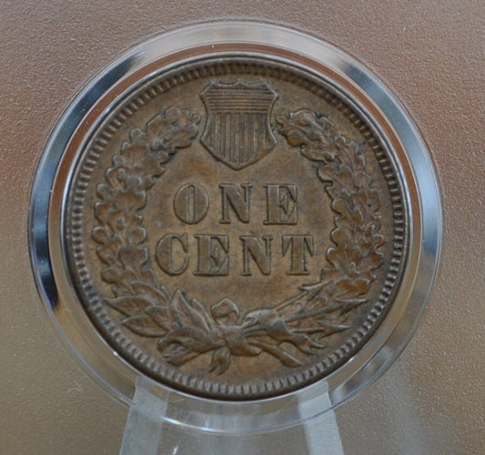 1891 Indian Head Penny - AU55 (About Uncirculated) Grade / Condition - Indian Head Cent 1891 - 1891 US One Cent