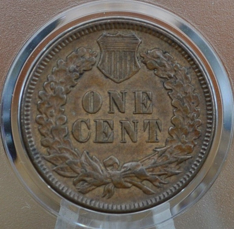 1894 Indian Head Penny - AU (About Uncirculated) grade / condition, Visible Diamonds and Luster - 1894 Indian Head Cent 1894 Penny 1894 Cent