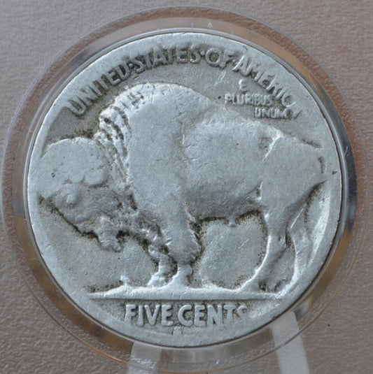 1917-S Buffalo Nickel - G (Good) Condition - Readable Date but weak - 1917 S Indian Head Nickel 1917 S Nickel - Semi-Key Date