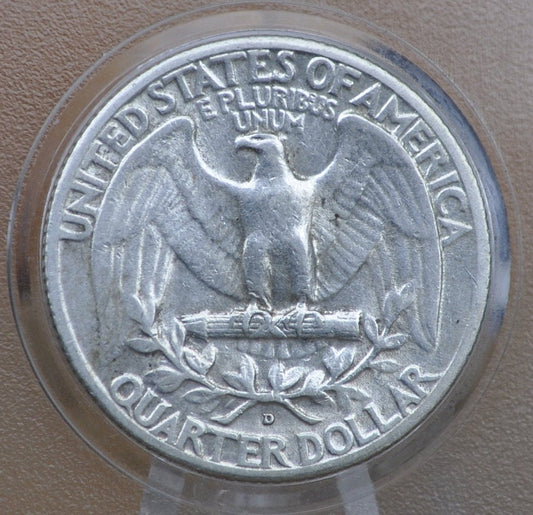 1947 D Washington Silver Quarter - Denver Mint - 1947 D Washington - 1947 D Quarter - 1947 Quarter - 1947 Washington