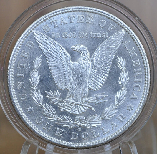 1881-S Morgan Silver Dollar - MS60/BU (Uncirculated) Grade, Beautiful Mint Luster - San Francisco Mint - 1881 S Morgan Dollar - High Grade