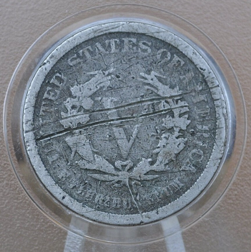 1883 Liberty Head V Nickel - Without Cents - Cull (Lower Grade, Corrosion etc.) Grade / Condition - 1883 V Nickel - First Year Produced