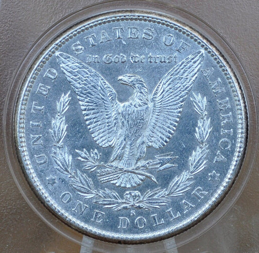 1881-S Morgan Silver Dollar - MS60/BU Details, Cleaned - San Francisco Mint - 1881 S Morgan Dollar 1881 S - Great Details