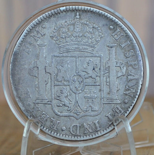 1796 Spanish 8 Reales - Great Detail - Spanish Silver Colonial Era Coin - 1796 FM - Carolus IIII - 1796 Eight Reales Mexico Silver