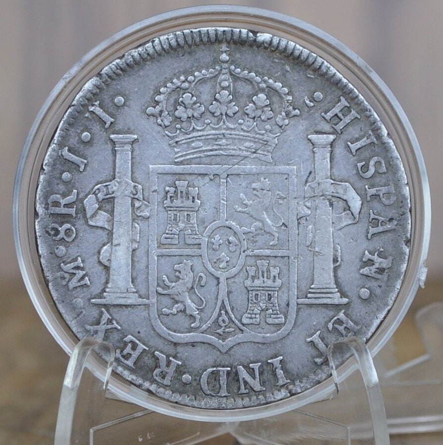 1816 Spanish 8 Reales - Great Detail - Silver Colonial Era Coin - 1816 JJ - Ferdinand VII - 1816 Eight Reales Mexico