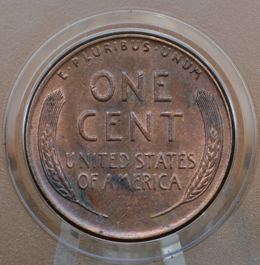 1954 Wheat Penny - XF-AU Grade / Condition (Extremely Fine to About Uncirculated) - Philadelphia Mint - Lincoln Cent 1954-P Wheat Ear Cent