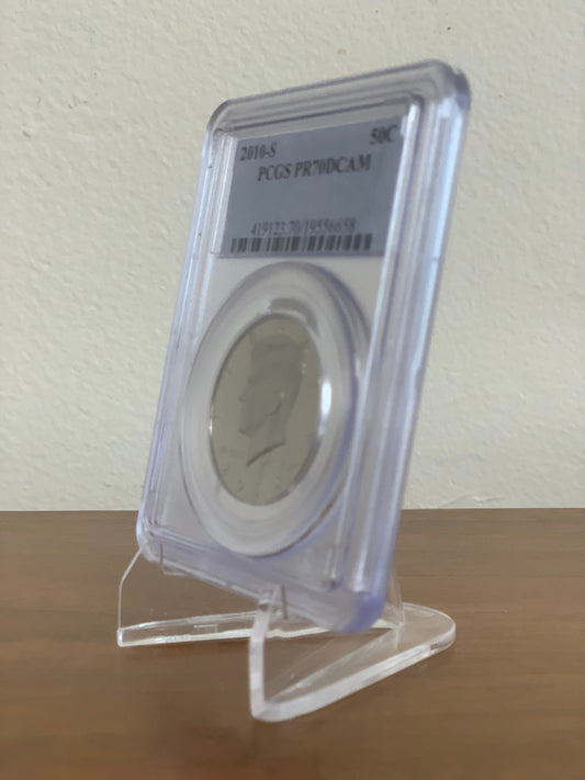 PCGS PR70 DCAM 2010-S Kennedy Half Dollar 50c - Graded, Certified and Slabbed by PCGS - Only One Available