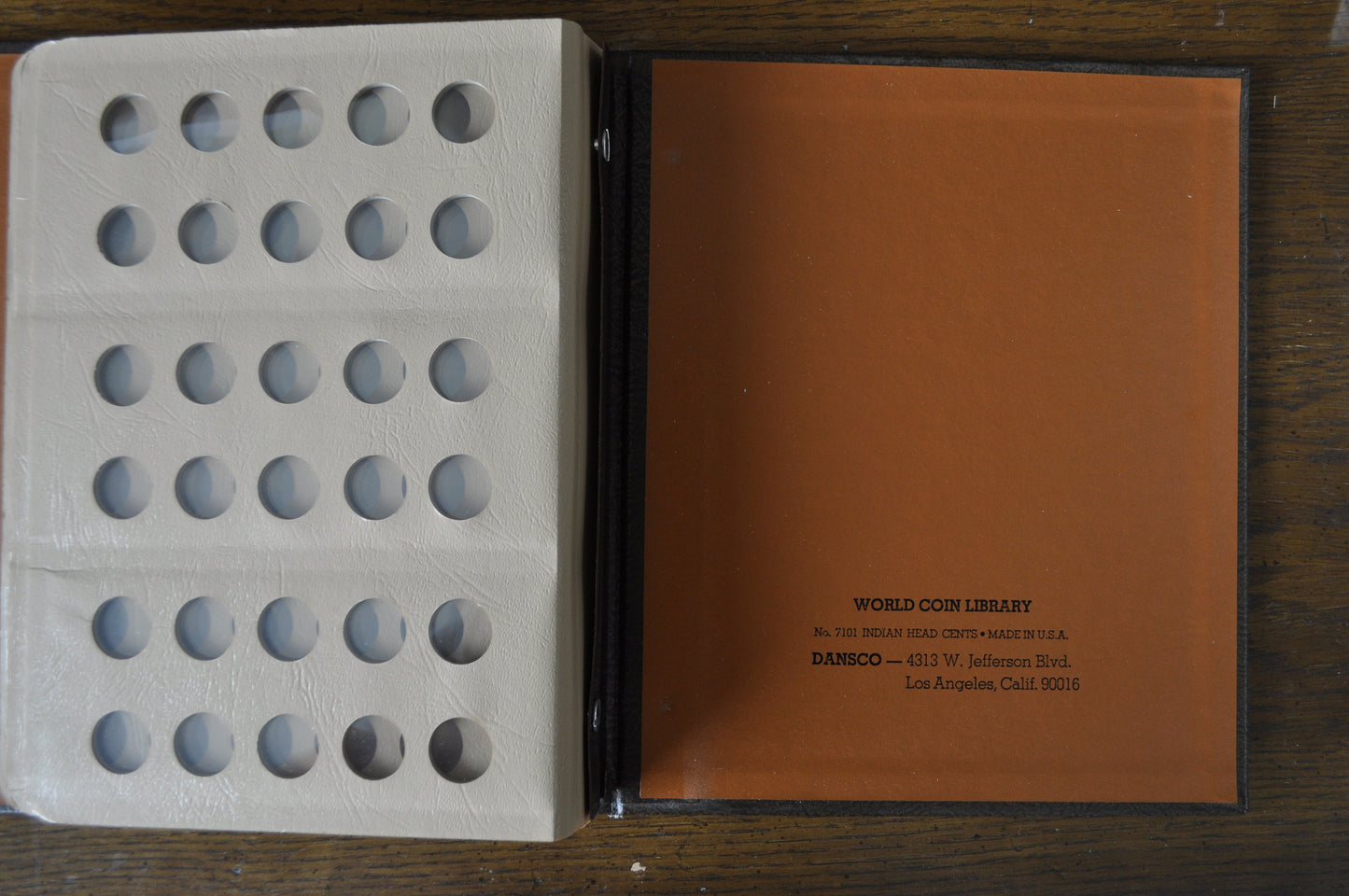 Dansco Indian Head Cent & Flying Eagle Album 1857-1909, No. 7101 - Used, Like New - Indian Head Cents, Dansco Album No. 7101