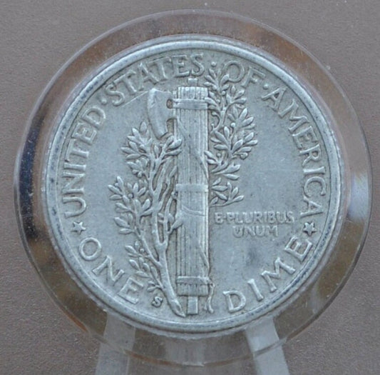 1937-S Mercury Dime - Choose by Grade / Condition - San Francisco Mint - Silver Dime - 1937 S Mercury Dime