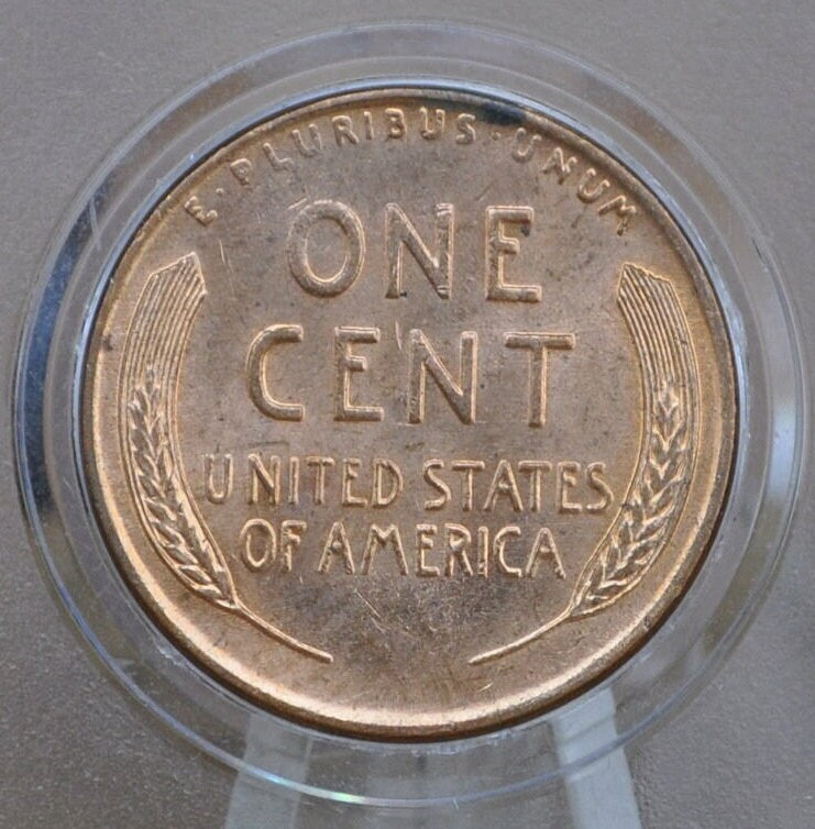 1956 D Wheat Penny - AU/BU Grade / Condition - Collectible Coin (Denver Mint) - Wheat Back Pennies / Wheat Ear Cents