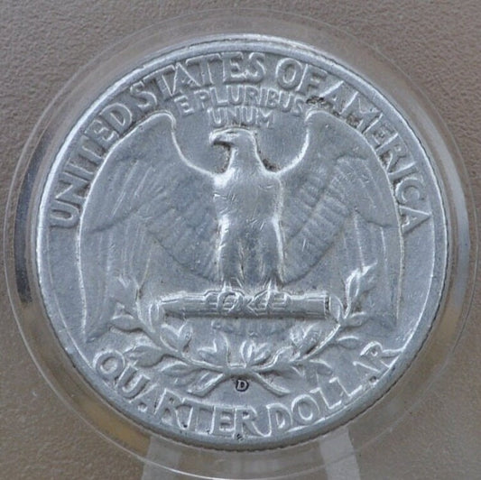 1944 D Washington Silver Quarter - Denver Mint - 1944 Quarter - 1944 Washington