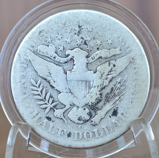 1907-O Barber Silver Half Dollar - G (Good) Condition - Denver Mint - 1907 Silver Half Dollar - 1907O Half Dollar 1907 Barber - New Orleans